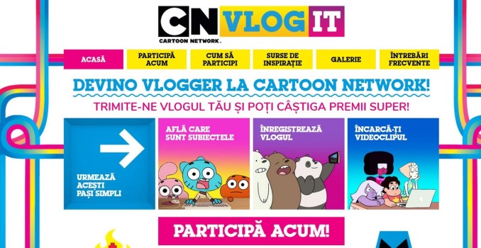 CARTOON NETWORK deschide oficial concursul CN Vlog It