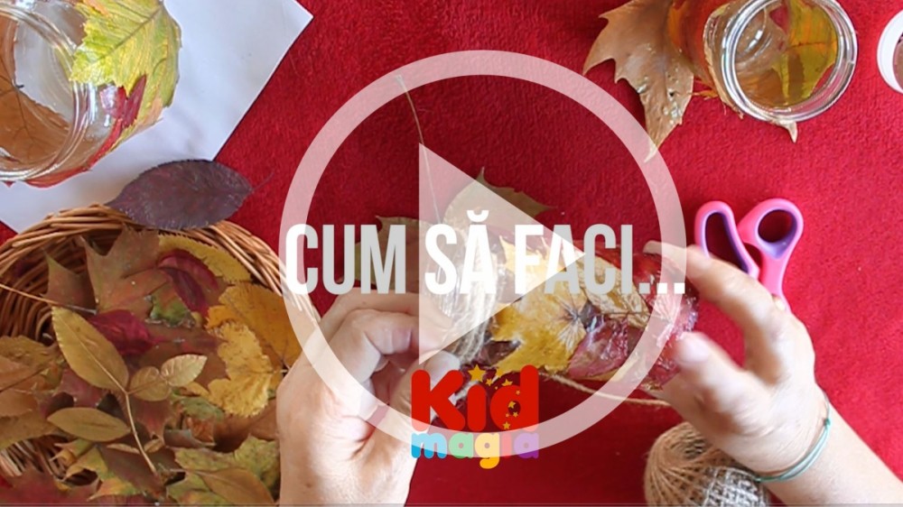 Cum să faci felinare din frunze de toamnă VIDEO