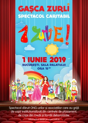 Gașca Zurli, surpriză uriașă de 1 iunie! Spectacol gratuit pentru copiii instituționalizați și cu nevoie speciale