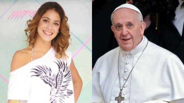 Violetta in vizita la Papa Francisc